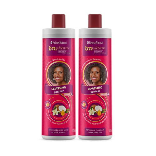 Kit Creme de Pentear Levíssimo 1l (2 itens) | bn.Cachos